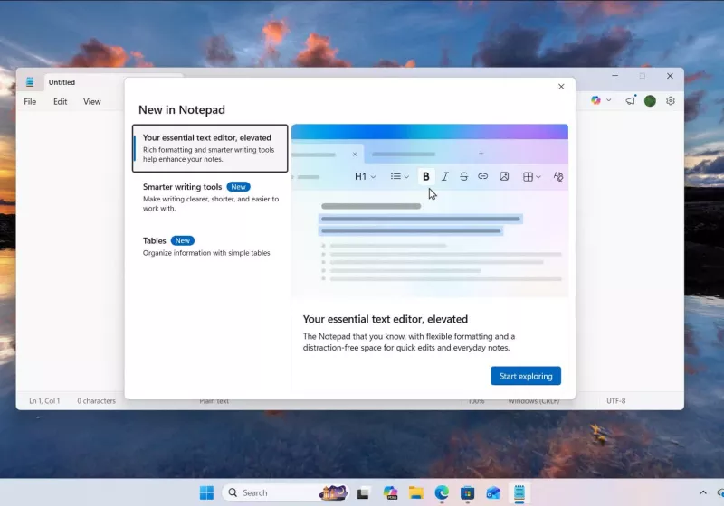 Notepad’a Resim Ekleme Desteği Yolda: Windows 11’de Testte