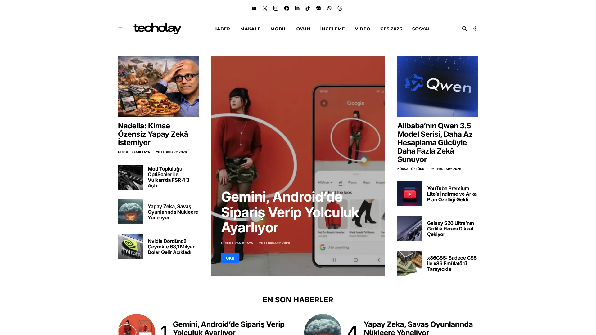 Teknoloji Haberleri, Ürün İncelemeleri ve Dahası - Techolay